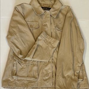 Eddie Bauer Womens L Tan Classic Jean Jacket